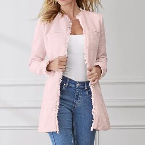 VENUS tweed jacket in pink